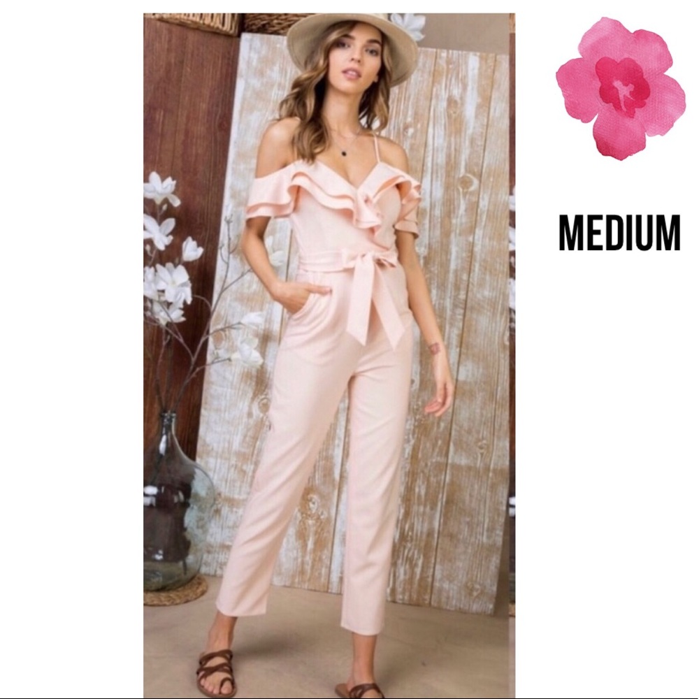 JUMPSUIT OFF SHOULDER RUFFLES - Picture 2 of 6